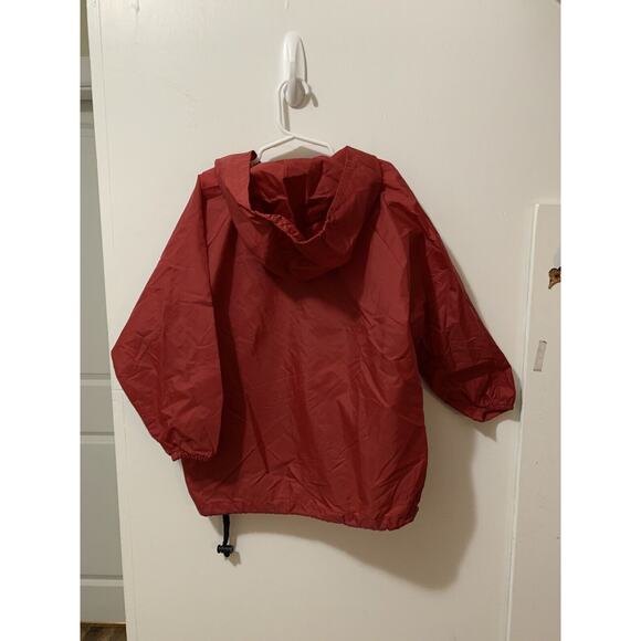 Vintage Walt Disney Mickey Red 1/2 Zip Hooded Pullover Jacket Youth Size S - Picture 10 of 10